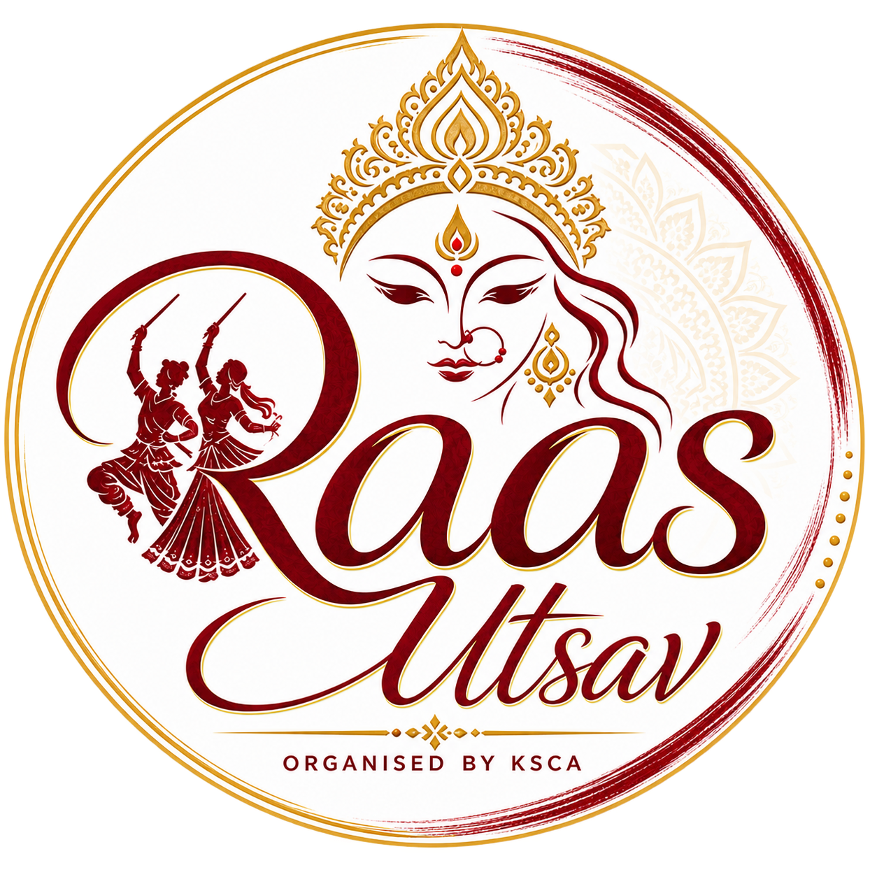 Navratri & Garba Celebration Logo